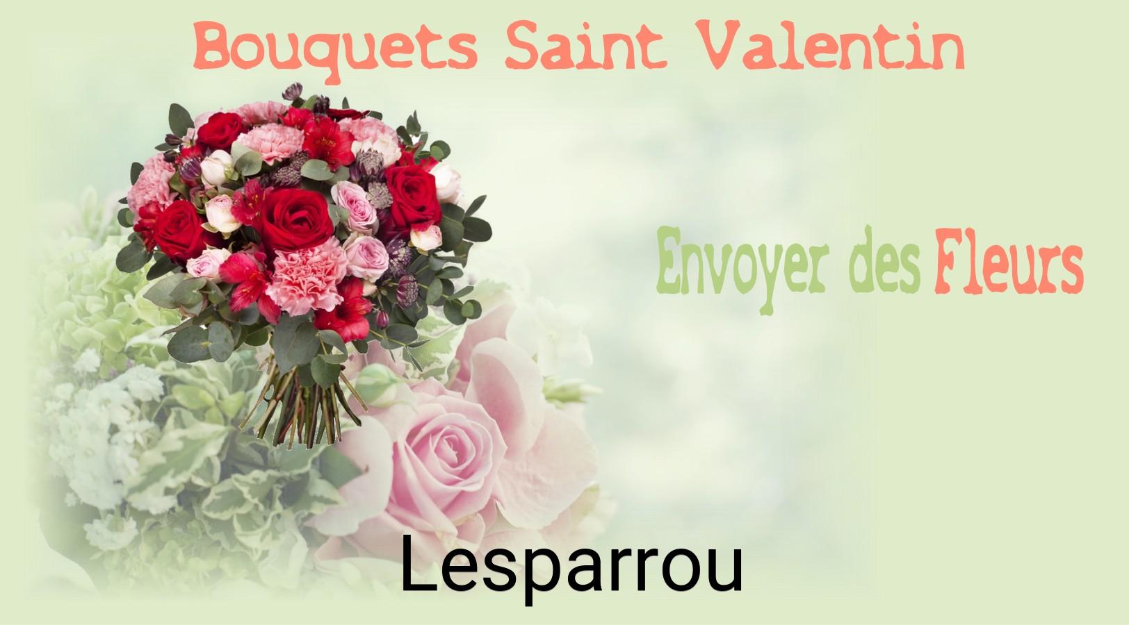 Roses de Saint-Valentin livrées à Lesparrou